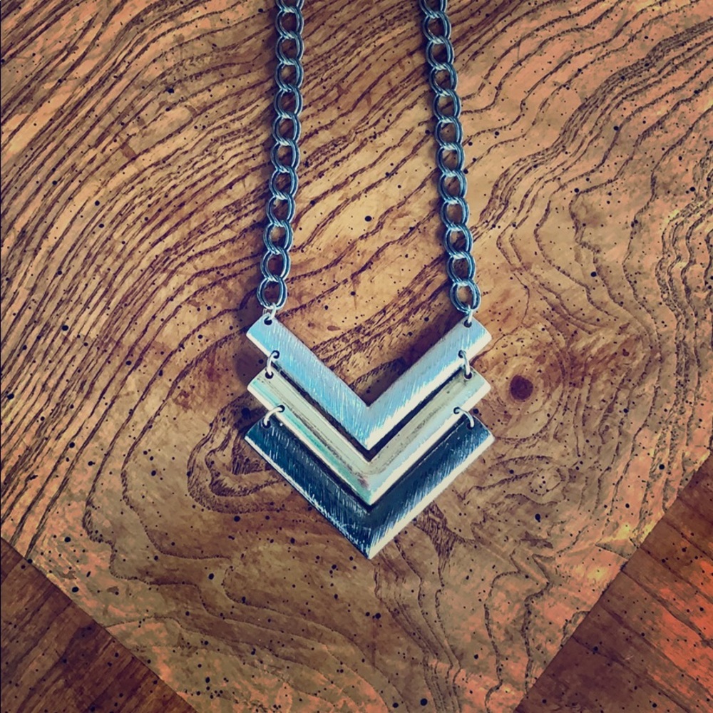 Mixed Metal Arrow Necklace